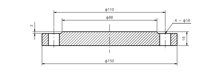 EN 1092-1 블라인드 플랜지
